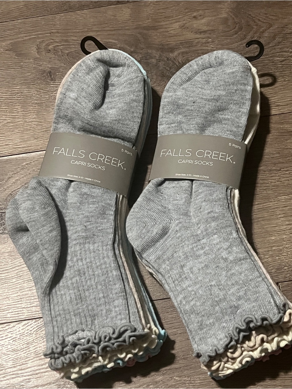 Falls Creek 10 Pairs Capri Socks Size 4-10 New
